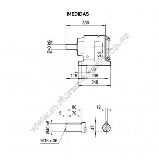 REDUCTOR COAXIAL TAÜSEND...