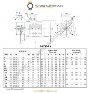 Motor eléctrico monofásico alto par de arranque 1.5kw/2CV, 220V